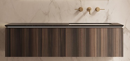 Мебель для ванной Vincea Luxe 140 см шпон натуральный орех