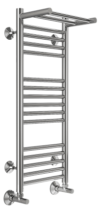 Полотенцесушитель водяной Terminus Аврора П16 300x800, 4670078529404 c полкой