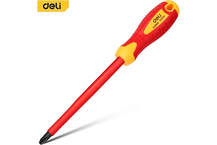 Диэлектрическая крестовая отвертка Deli DL518150 PH3x150мм 110594