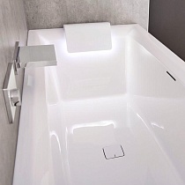 Акриловая ванна Riho Still Square Led 180x80 см с подсветкой, подголовник вправо