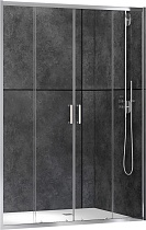 Душевая дверь Abber Schwarzer Diamant 180x190, хром