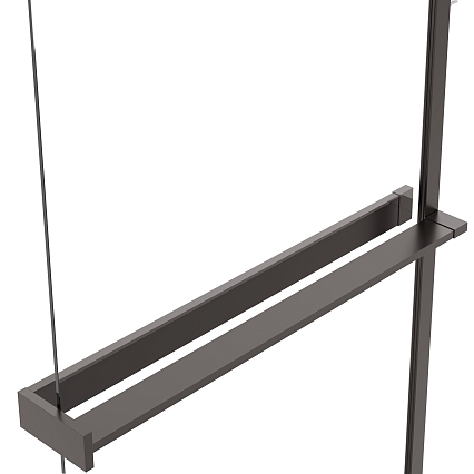 Душевая перегородка Vincea Walk-In VSW-1HR110CLGM 110x200 вороненая сталь, прозрачное