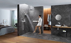 Душевая лейка Hansgrohe Rainfinity 130 3jet 26864700 матовый белый