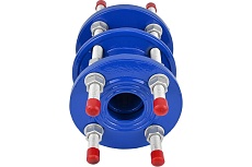 Демонтажная вставка DN.ru ДВ-GGG400-3Ф EPDM Ду50 Ру10/16 чугунная, трехфланцевая D350-01164