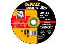 Круг зачистной по металлу EXTREME 230x6.3x22.23 мм, тип 27 DeWalt DT43949-QZ