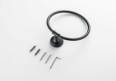 Полотенцедержатель Aquatek Классик AQ4512MB черный матовый