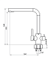 Смеситель для кухни Dr. Gans Акцент DG, везувий 339.06H.2123.410
