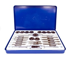 Набор метчиков и плашек МАЯКАВТО метрический 24пр. (подшипниковая сталь) 6151вт