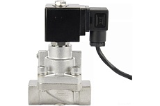 Электромагнитный клапан DN.ru V2W-901P-NC Ду15 Ру6-100 НЗ PTFE 24В DC D130-02748