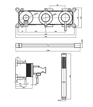 Смеситель для душа AQUAme Siena AQM8805GM оружейный металл