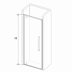 Душевая дверь RGW Stilvoll SV-02 90x200 распашная, прозрачное