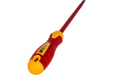 Диэлектрическая шлицевая отвертка 5.5х1.0х125 Kraft KT 700428