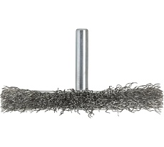 Щетка дисковая волнистая с хвостовиком 75 мм, проволока - INOX 0.30 мм DeBever DB80163371