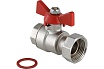 Шаровой кран Valtec с накидной гайкой 1/2"x3/4" внутренняя-внутренняя VT.241.N.0405