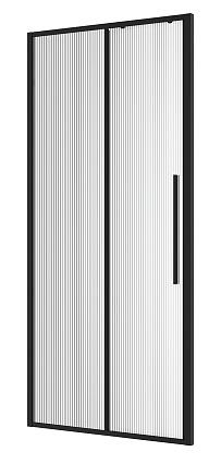 Душевая дверь Niagara Nova 110x195 рифленое, черный матовый NG-84-L11FHB
