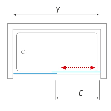 Шторка для ванны Roltechnik PXVB 80x150 боковая стенка