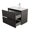 Мебель для ванной BelBagno Uno 80 см Темно-серый матовый