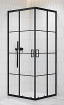 Душевой уголок RGW Passage PA-34B 90x90 с рисунком, черный 06083499-84