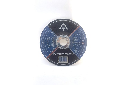 Обдирочный круг AO24NBF STEEL 150x6x22.23 мм, Т27 Interflex 4178156070
