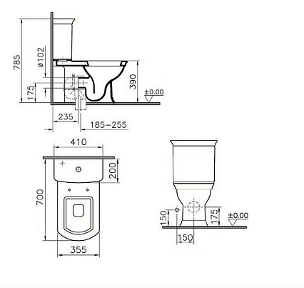 Унитаз VitrA Serenada 9722B003-7204