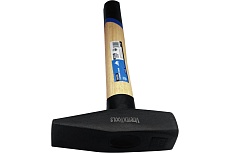 Слесарный молоток Vertextools 2000 г, квадратный боек, деревянная рукоятка 10-15-2000