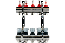 Коллекторная группа PROFACTOR латунь, с расходомерами 1х5 вых 3/4 ЕК PF MB 800.5