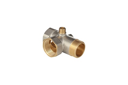 Штуцер пятивыводной Aquasfera 3x1"+2x1/4" латунь никелированная 9036-02 215-0216