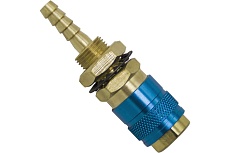 Быстросъемное соединение с резьбовой втулкой М NW5 - штуцер 6 мм (Blue) Оберон FA3085