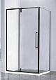 Душевой уголок Vincea Slim-N VSR-4SNP9010CLB 100x90 черный, прозрачный