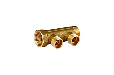 Коллектор (вход 3/4"; выходы 1/2") для трубопровода GENERAL FITTINGS 51045-3/4-1/2-T2