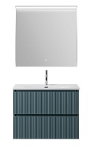 Мебель для ванной BelBagno Uno 80 см Голубой матовый