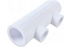 Коллектор Blue Ocean полипропилен, 2 отвода - 32х20х2 осевое - 57 мм PPRF/FCEUM-01(W)-32х20х2