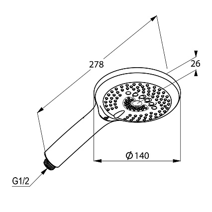 Ручной душ Kludi Freshline 6790005-00 хром