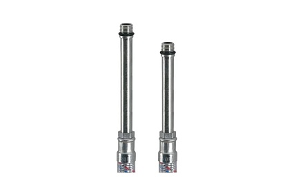 Подводка смесителя PROFLINE 80 см, нерж. удл.штуцер (пара=2 штуки) УТ-00024305