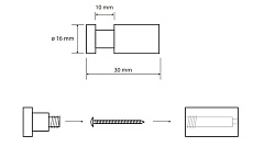 Крючок Bemeta Graphit 156506092 графит