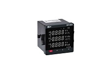 Цифровой мультиметр DEKraft мт-96d 96x96мм, трехфазный, вход 600в 5а, rs485, lcd-дисплей 51428DEK