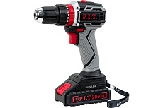 Аккумуляторная бесщеточная дрель P.I.T. 20 В, 2 Li акк. 1.5 Ач, 40 Нм, ударн, фикс. шпинделя, кейс PSR18-D4