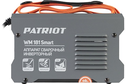 Cварочный инверторный аппарат Patriot WM 181Smart MMA с маской 301D 605302293