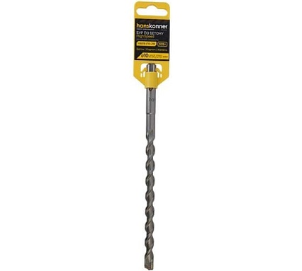 Бур SDS+ 10х210 мм Hanskonner H9019-F10-210