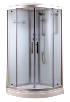 Душевая кабина Timo Standart T-6601SF Silver Fabric 100x100, без г/м, матовые стекла, хром