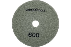 Круг алмазный гибкий шлифовальный для полировки мрамора (100х3х15 мм; Р600) Vertextools 12500-0600