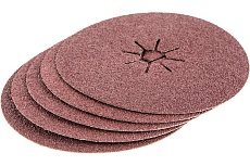 Круг шлифовальный фибровый Flex 243-014 (5 шт; 150 мм; P40; 10000 об/мин; 80 м/с) Hammer 526845