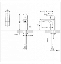 Смеситель для раковины Bravat Real F1121179CP хром