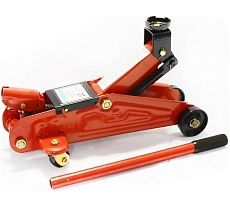 Гидравлический подкатной домкрат 2т +кейс /красный/ /подъем 310 мм/ Autovirazh AV-075202