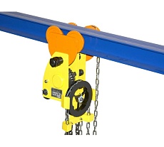 Ручная червячная таль с цепью САМСОН 2,0 т, с механизмом передвижения, высота подъёма 12,0 м 140000086265