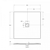 Поддон для душа BelBagno TRAY-MR-UNO-A-90-35-NERO-NO 90x90 черный, накладка черный