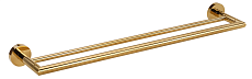 Полотенцедержатель Bemeta Brilo 161204052 60 см двойной, золото