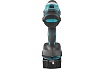 Ударная аккумуляторная дрель-шуруповерт Makita LXT BL 18 В, 13 мм, 125/65 Нм, 2x5.0 Ач, ЗУ, Makpac DHP486RTJ