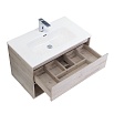 Мебель для ванной BelBagno Kraft 80 см 1 ящик, полка Rovere Galifax Bianco