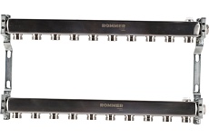 Коллектор из нержавеющей стали Rommer для радиаторной разводки, 10 выходов Rms-4401-000010 RG0091LAN1BDPN